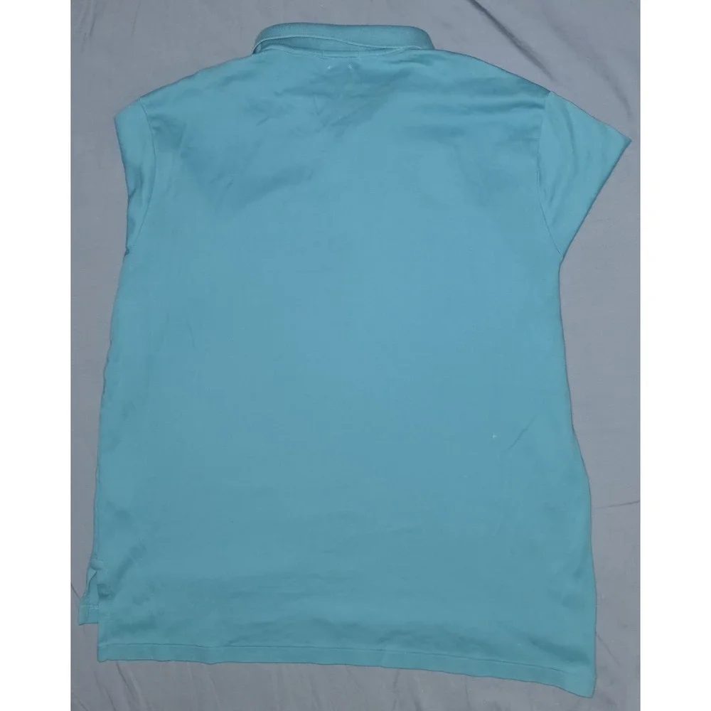 Polo Ralph Lauren Polo Shirt Mens XL Teal‎ Short Sleeve Gold Pony Logo